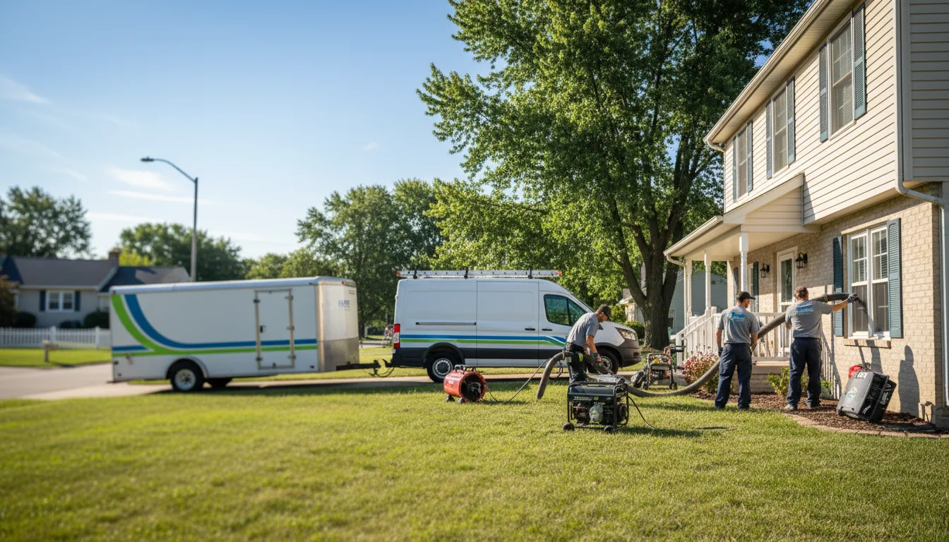 Flooded Basement Restoration And Cleanup With Repair in Lima, IL near me